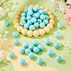 50Pcs Food Grade Eco-Friendly Silicone Beads SIL-TA0002-89J-4