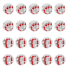 20Pcs Handmade Polymer Clay Rhinestone Beads CLAY-OC0001-12B-1