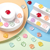 40Pcs 8 Colors Transparent Resin Cabochons RESI-CJ0001-238-4