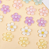 40pcs Sakura Series Opaque Resin Cabochons CRES-SP0001-17-7