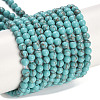 Synthetic Turquoise Beads Strands G-U004-02P-1