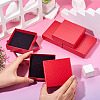 5Pcs Rhombus Textured Cardboard Jewelry Packing Boxes with Sponge Inside CBOX-TA0001-18B-6