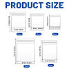 110Pcs 5 Styles PVC Plastic Storage Resealable Bags ABAG-GL0001-15-2