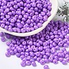 6/0 Opaque Baking Paint Glass Seed Beads SEED-M012-02A-11-1
