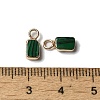 Synthetic Malachite Rectangle Charms G-Q169-07G-03-01-3