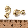 Brass S-Hook Clasps KK-H502-06G-3