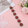 Retro Flower Alloy & Glass & ABS Plastic Hair Accessories EJEW-WH20018-02A-3