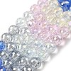 Electroplate Glass Beads Strands EGLA-D300-06-8mm-03-5