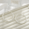 Brass Hoop Earrings for Women LS-EJEW-A121-18C-S-1