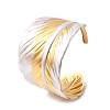 304 Stainless Steel Cuff Bangles for Women BJEW-F509-02A-G-4