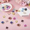30Pcs 2 Styles UV Plating Acrylic Pendants PACR-TA0001-13-4