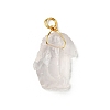 Natural Rose Quartz Pendants G-FG0001-13-2