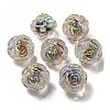 UV Plating Rainbow Iridescent Acrylic Beads LS-OACR-P010-20A-1
