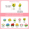 22 Pcs 11 Styles Resin Flower Ornaments DJEW-CJ0001-24-2