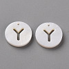 Natural Freshwater Shell Pendants SHEL-Q311-008Y-1