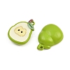 Baking Paint Zinc Alloy Pendants AL-CBA032C-01B-2