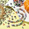 200Pcs 2 Styles Halloween Handmade Polymer Clay Beads CLAY-CJ0001-86-6