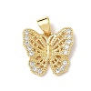 Brass Micro Pave Cubic Zirconia Charms LS-KK-Q068-09D-G-1