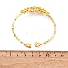 Brass Cuff Bangles BJEW-U025-01G-02-5