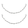 2Pcs Punk Alloy Barbed Wire Link Chain Bag Decorative Chains STAS-ME0003-43-1