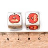 Printed Plating Acrylic Beads AC-CBA655C-17D-3