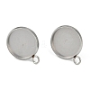 Non-Tarnish 304 Stainless Steel Stud Earring Finding STAS-Z084-08C-P-1