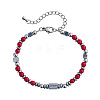 Natural Coral & Stainless Steel Beaded Bracelets for Women ID8226-4-1