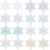 32Pcs 8 Colors Acrylic Chandelier Component Links OACR-SC0001-55-1