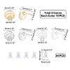 108Pcs 304 Stainless Steel Ear Stud Components STAS-UN0027-70-5