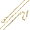 1.8MM Brass Figaro Chain Necklaces for Women KK-CBA2293-08G-4