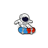 Spaceman Skateboarding Enamel Pin JEWB-SZC0002-001B-1