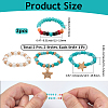 6Pcs 2 Styles Glass Beaded Decorative Rings for Smartwatch Band AJEW-CP0009-94A-2