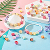 90Pcs 9 Colors Opaque Acrylic European Beads SACR-TA0001-30-7