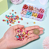48G 8 Colors Opaque Acrylic Beads OACR-TA0003-51-5