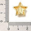 Rack Plating Brass Micro Pave Cubic Zirconia Pendants KK-I722-05G-U-3