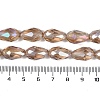 Transparent Electroplate Glass Beads Strands LS-EGLA-N013-T8mm-B23-4