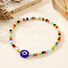 Handmade Glass Seed Beads Stretch Bracelets CD8342-1-1