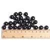 12MM Black Chunky Bubblegum Acrylic Round Solid Beads X-PAB705Y-7-3