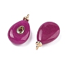 Dyed Natural White Jade Pendants KK-C251-01A-04-2