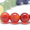 Natural Gemstone Stretch Bracelets G-S263-24-2