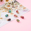 Dyed Natural Dragon Veins Agate Pendants X-PALLOY-JF00641-5