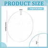 Acrylic Big Pendants LS-MACR-WH0007-89A-2