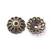Tibetan Style Fancy Bead Caps LS-TIBE-LF1413YKG-AB-FF-2