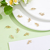 10Pcs Leopard Rack Plating Brass Charms KK-BBC0027-35-4