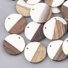 Resin & Walnut Wood Pendants RESI-S358-02B-01-1