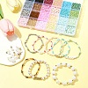 DIY Glass Seed & CCB Plastic & Imitation Pearl Beads Jewelry Making Findings Kits DIY-FS0008-15-8