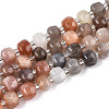 Natural Multi-Moonstone Beads Strands G-N327-08A-08-2