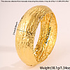Textured 304 Stainless Steel Hinged Bangles for Women WG45BC2-01-3