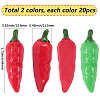 40Pcs 2 Colors Resin Cabochons RESI-SC0006-02-2