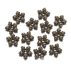 Tibetan Style Alloy Flower Spacer Beads TIBEB-5464-AB-FF-3